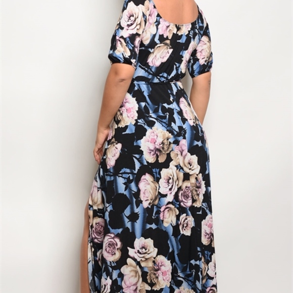 Floral print summer body suit/maxi - Picture 3 of 8